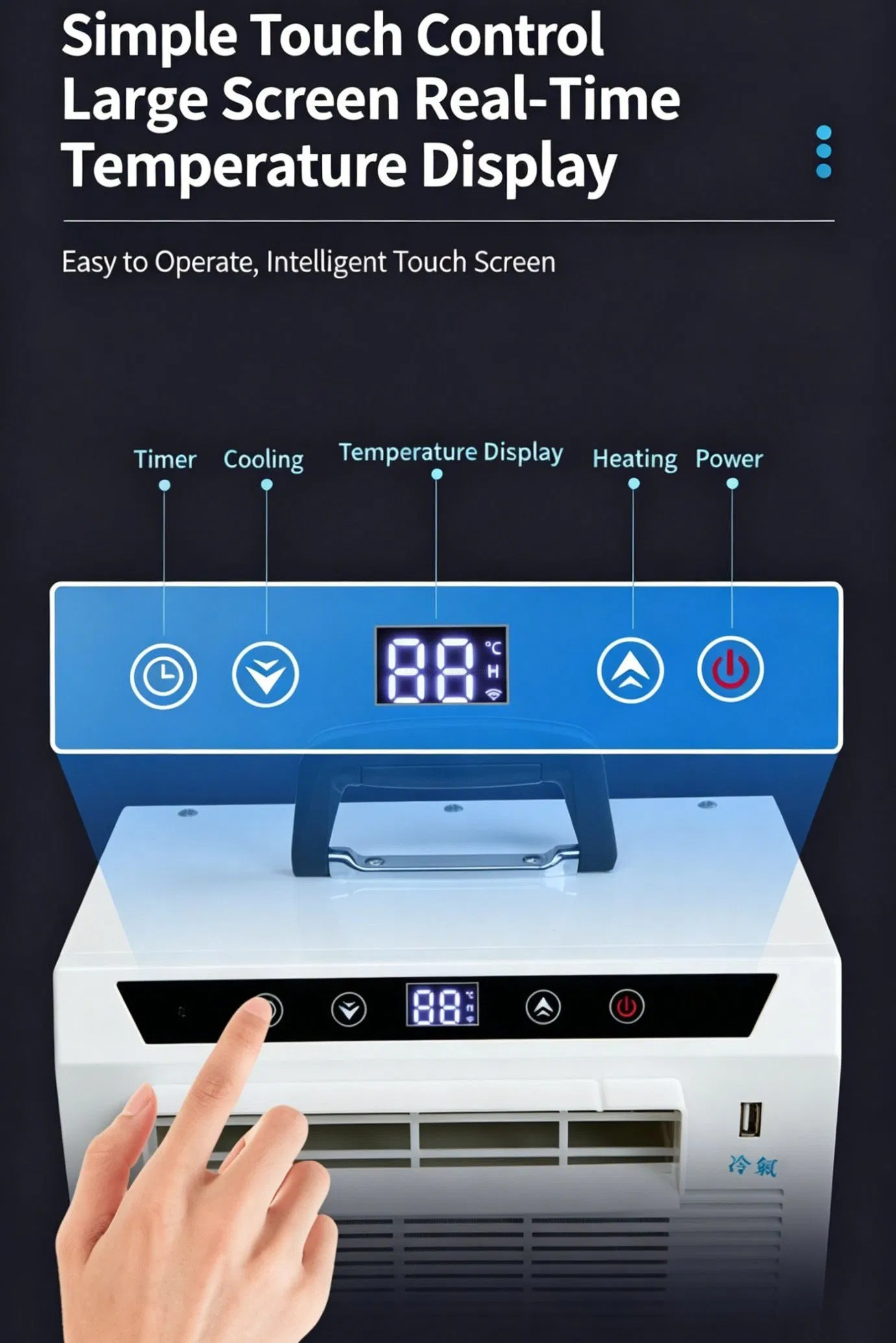 Portable Split Air Conditioner No Installation Mobile AC Unit for European Rental Apartments Historical Buildings High Efficiency Cooling
