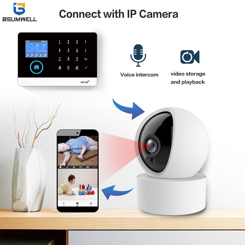 Smart Home Security Alarm System Wireless Tuya Smart App WIFI GSM Home Alarm System