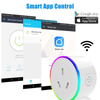 Tuya Wifi Smart Outlet Monitor 16A RGB Smart Plug AU Power Outlet Remote Control Timer Australian Smart plug