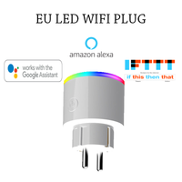16A EU RGB wifi Smart Plug with Power Monitor WIFI Wireless Smart Socket Outlet