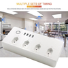 WIFI Smart Power Strip 4USB Plug-in Multi-Function Brazil type 16A Tuya Universal Power Strip Remove Control Extension Socket