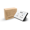 Tuya WIFI Smart Wall Socket 2 Gang UK/Universal Socket 10A/13A Touch Switch Plug Sockets Double USB Socket WIFI Intelligent Socket