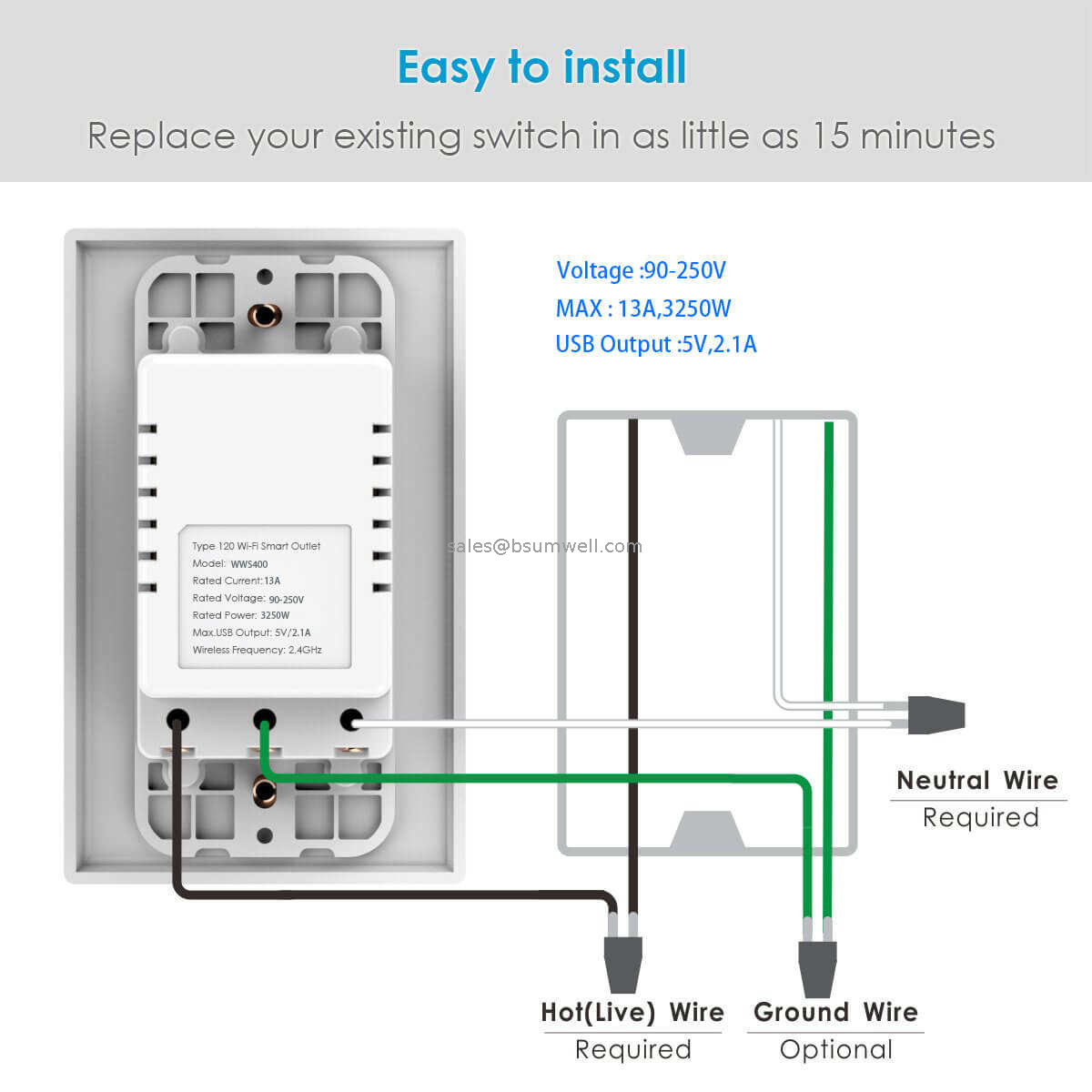 Brazil Smart Power Socket Plug Wifi Tuya Smart Wall Socket Type C Work With App Alxa Google Home