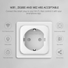 Wireless Remote Voice Control Power Monitor Timer Google Home Alexa 20A Tuya WiFi EU Smart Socket Plug Life WiFi Smart Socket 