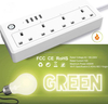 UK Smart Extension 4 Socket 4 USB Hub WiFi Tuya Smart Power Strip