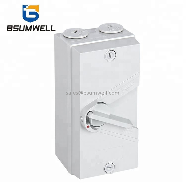 Single Pole 1P 63 Amp 500V AC Isolator Disconnect Switch waterproof electrical box