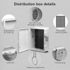 Abs Water Resistant Enclosure With Internal Mounting Panel outdoor electrical storage box