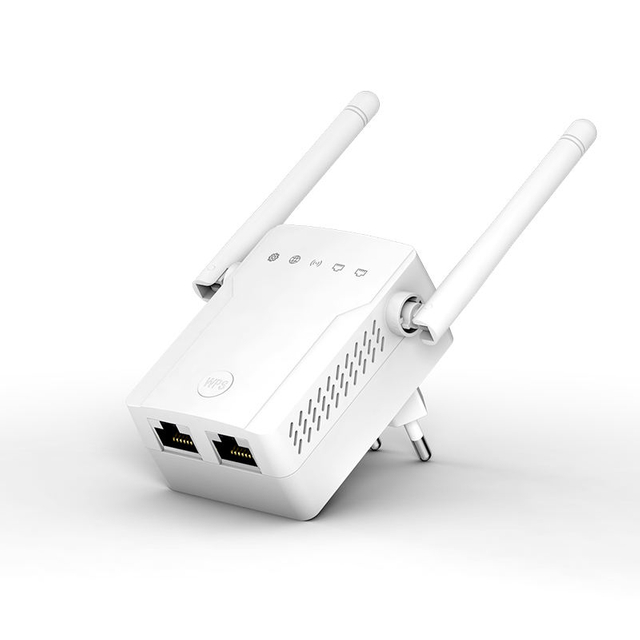 Repeater boster 300mbps Dual RJ45 Port Wifi Range Extender Repetidor Wifi Repeater Booster
