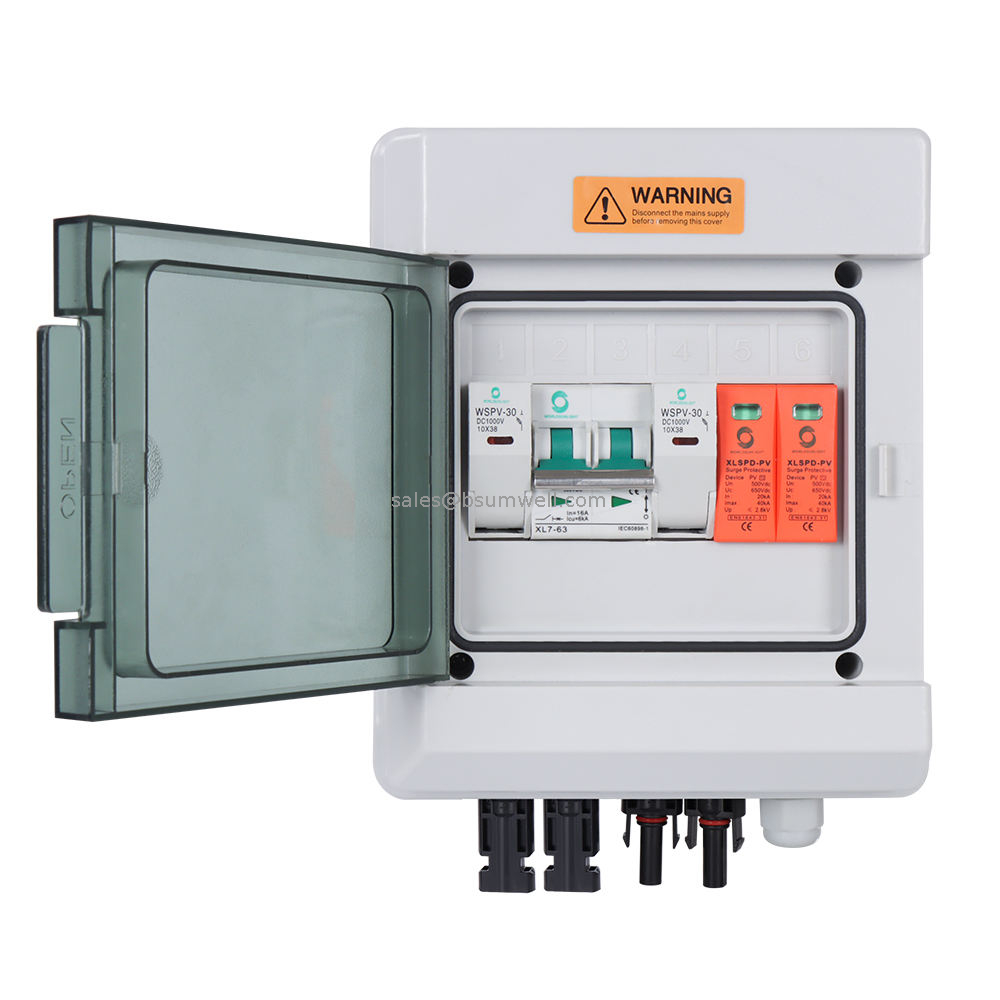 HT 8Way Water Proof IP65 Out Door Solar PV Panel Distribution Box for Mini Circuit Breaker Mcb