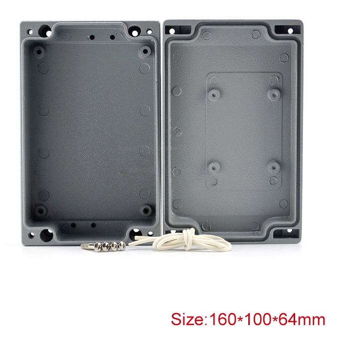 PS-AL161006 160*100*64mm IP67 Aluminum Outlet Boxes Weather Proof Electrical Metal Box Wiring