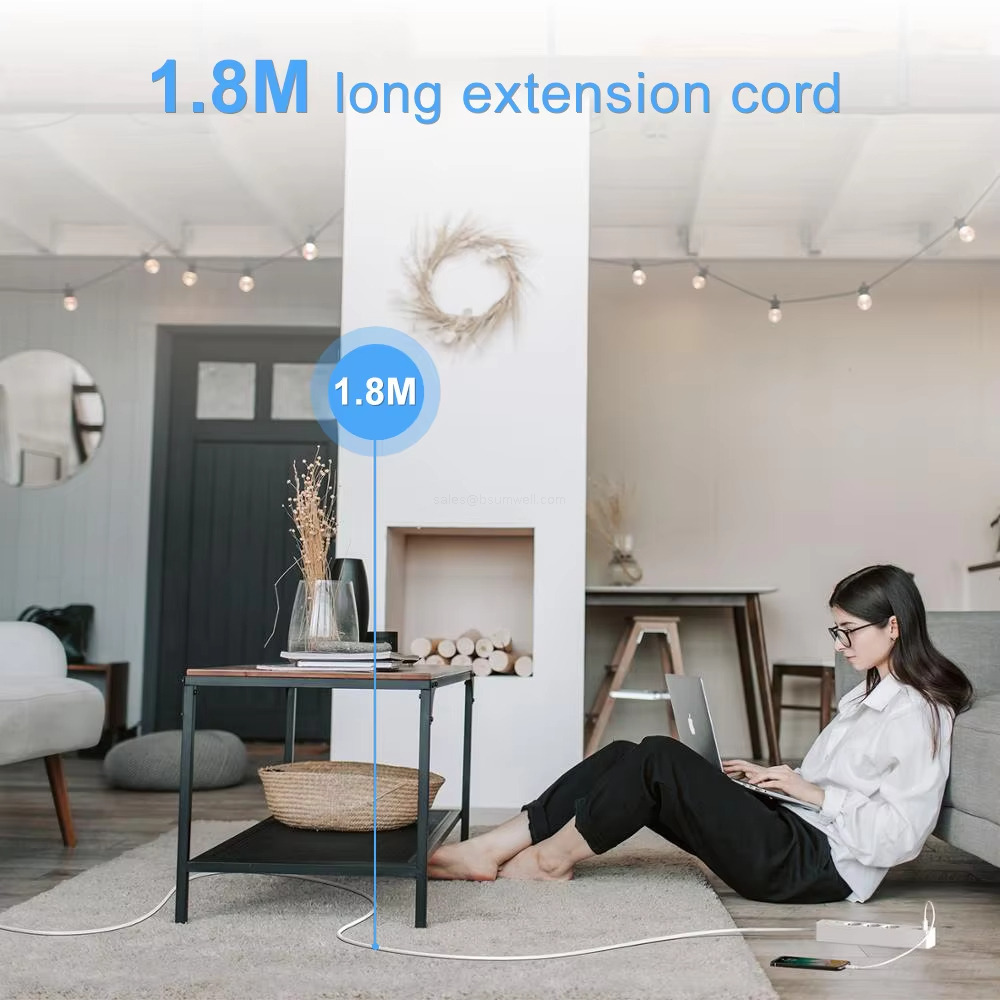 1.8M long extension cord