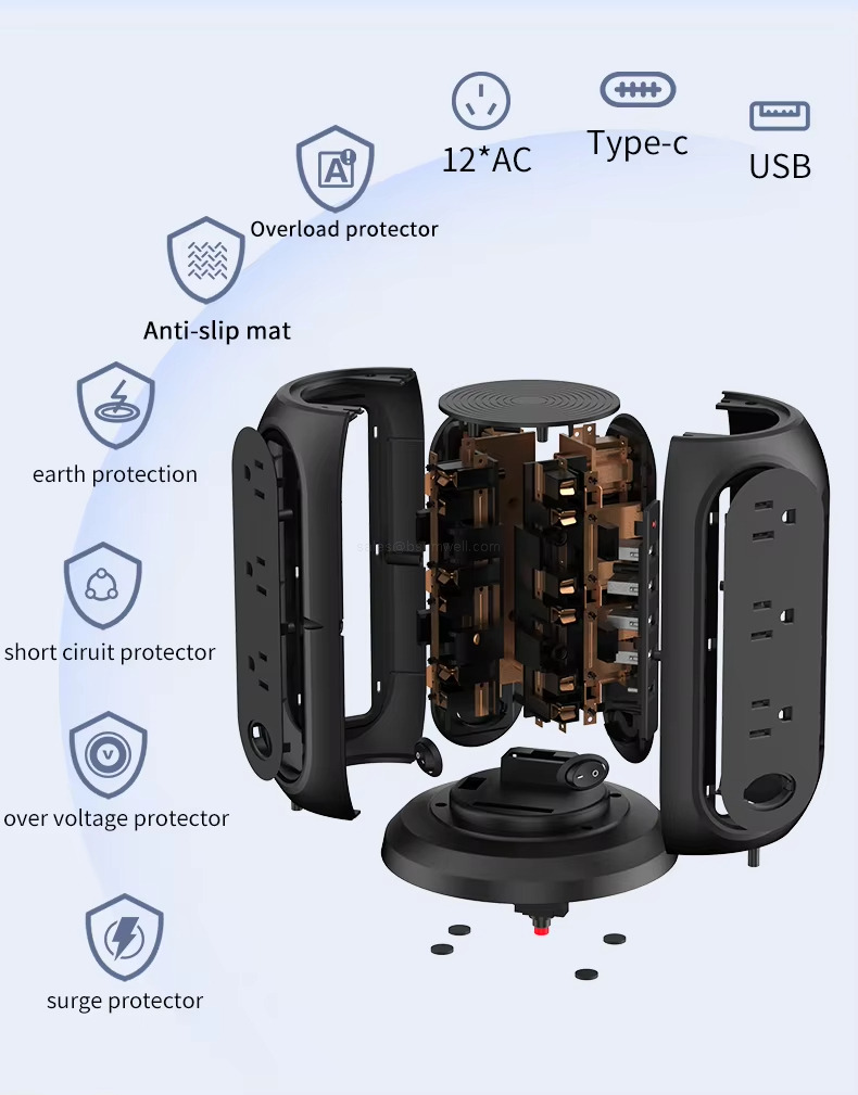 usb Tower Power Strip