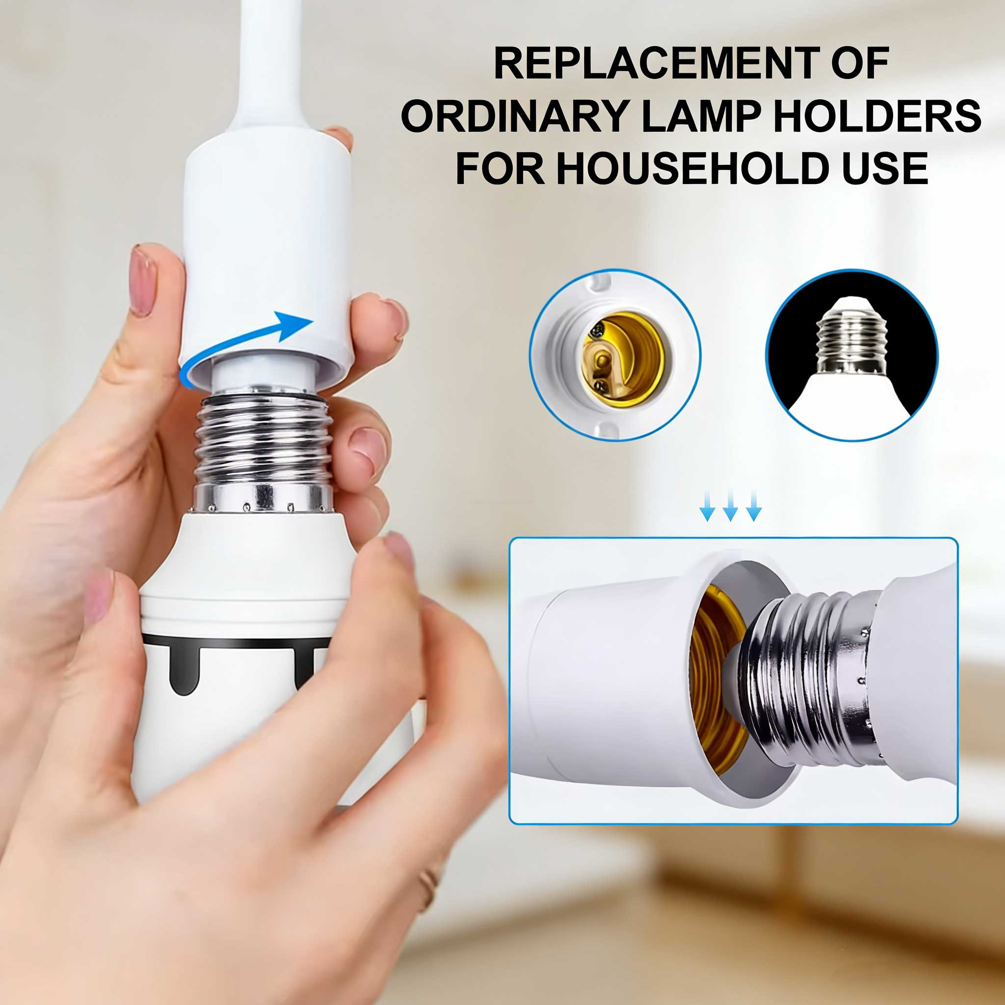 2-way audio bulb security camera