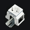 Electrical cabinet French rail connector