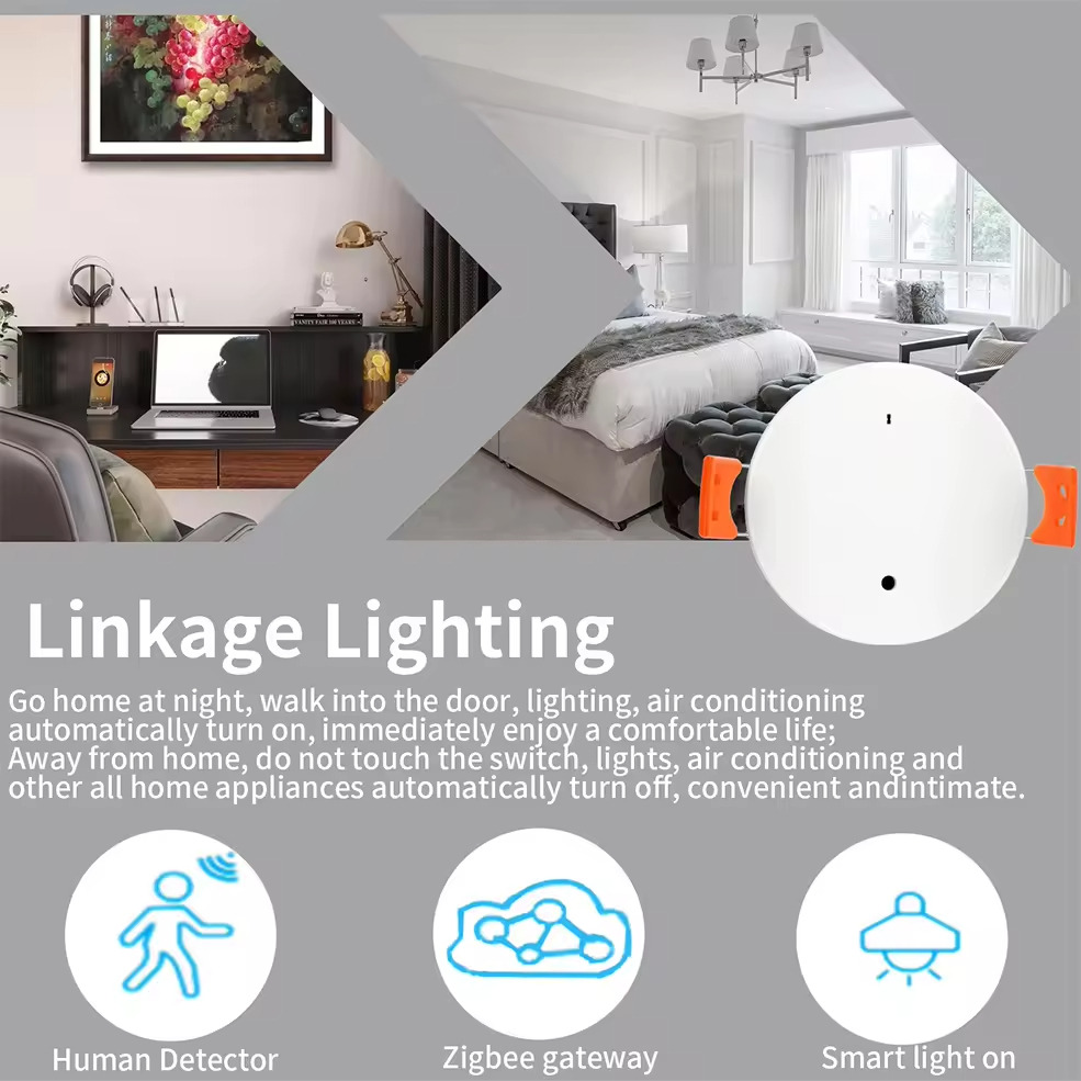 WiFi Zigbee illuminance-linked sensor