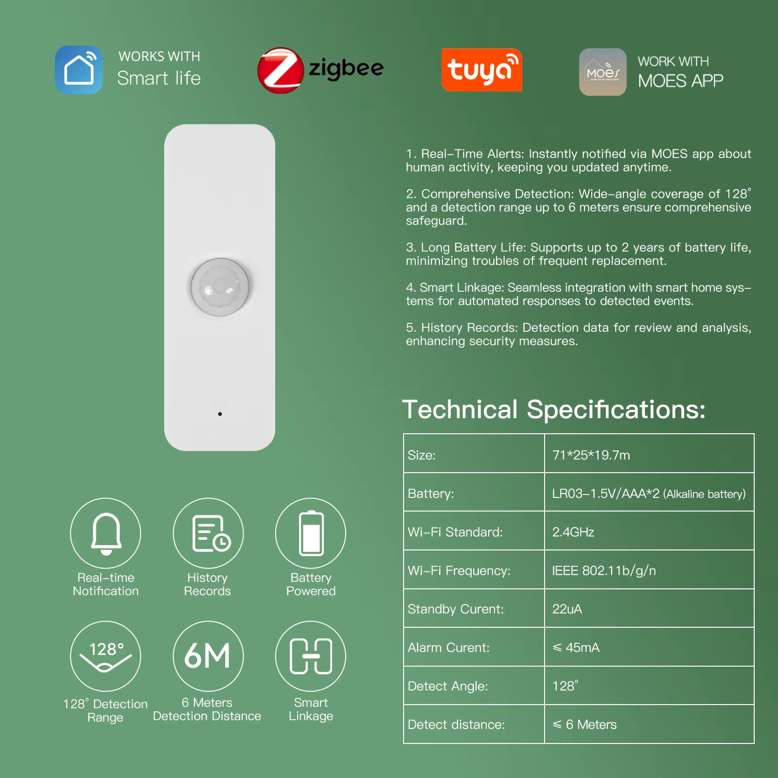 Technical Specifcations: