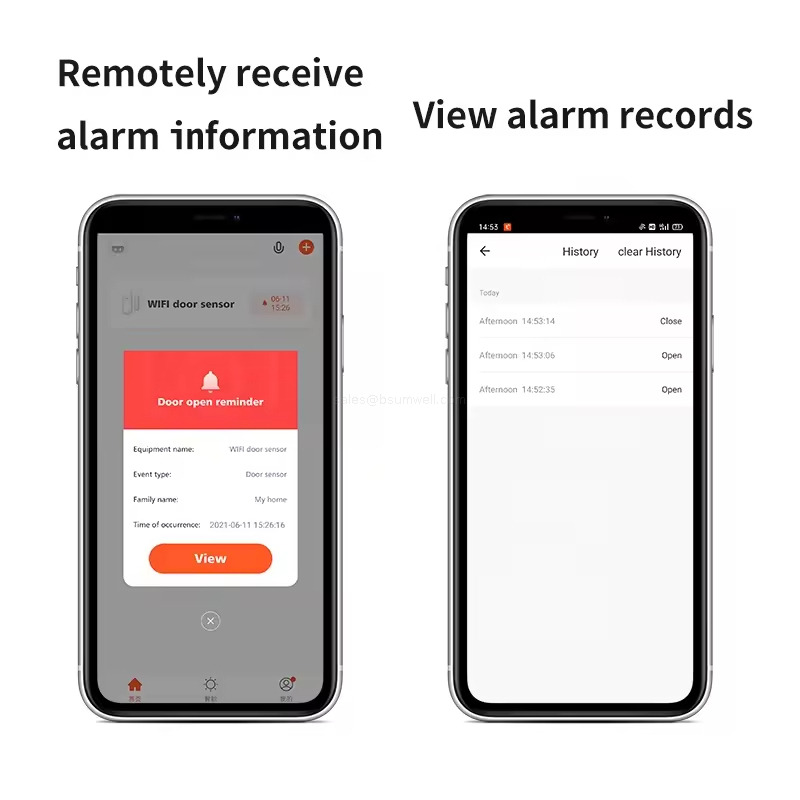 Long Battery Door Window Sensor