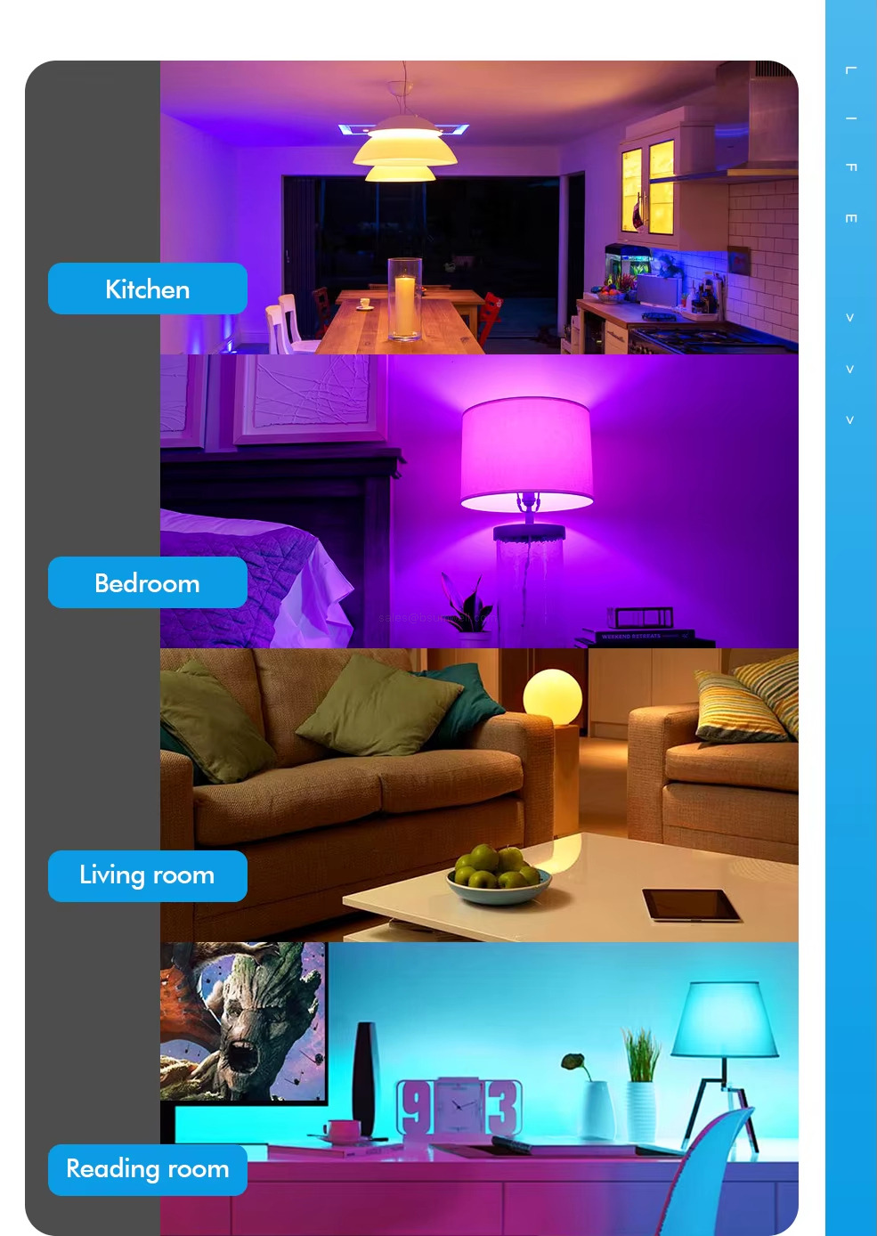 CE/RoHS/FCC certified smart LED bulb