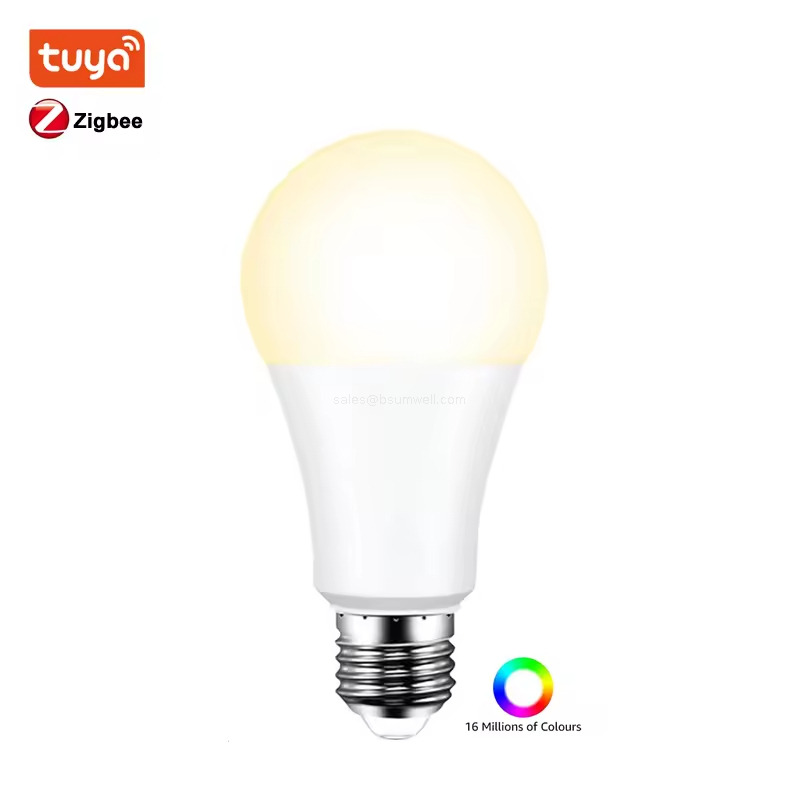 Zigbee+WiFi dual-connect RGBCW smart bulb
