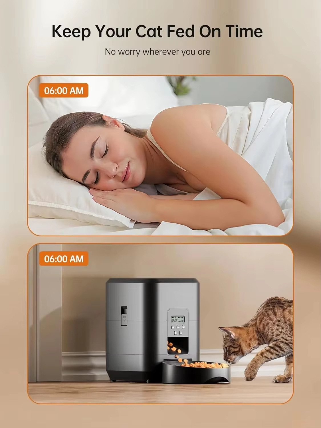 Keep Your Cat Fed On Time No worry wherever you are