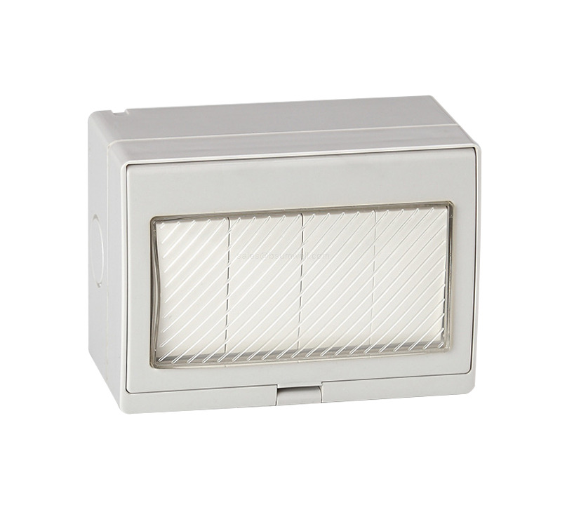 IP55 Waterproof Wall Switch Outdoor Weatherproof 1 Gang 2 Gang 1 Way Electrical Light Switch