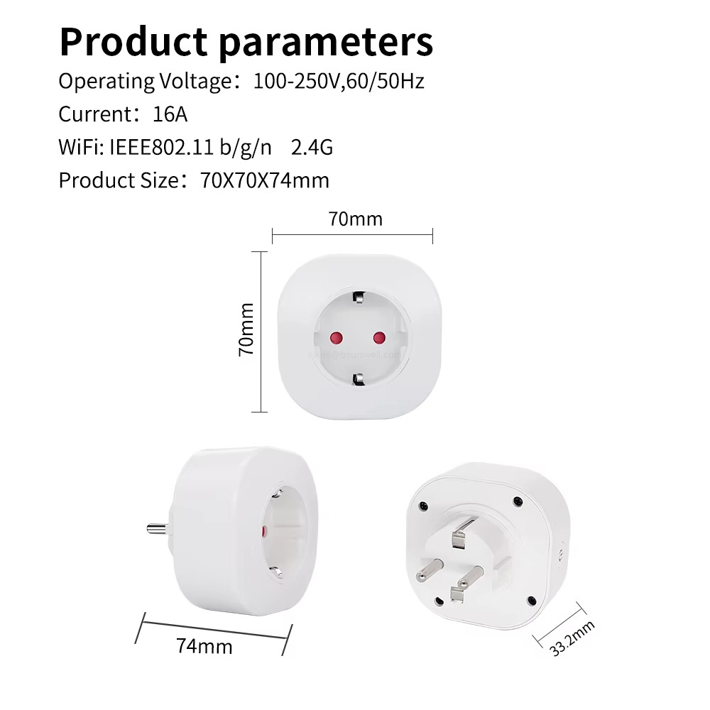 Product parameters