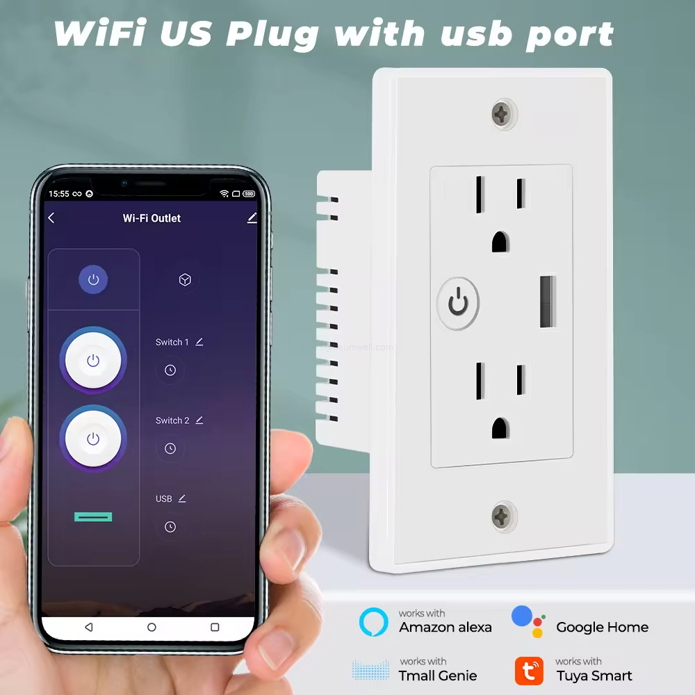 US Wall Smart Socket with USB