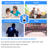Dual screen preview home security camera