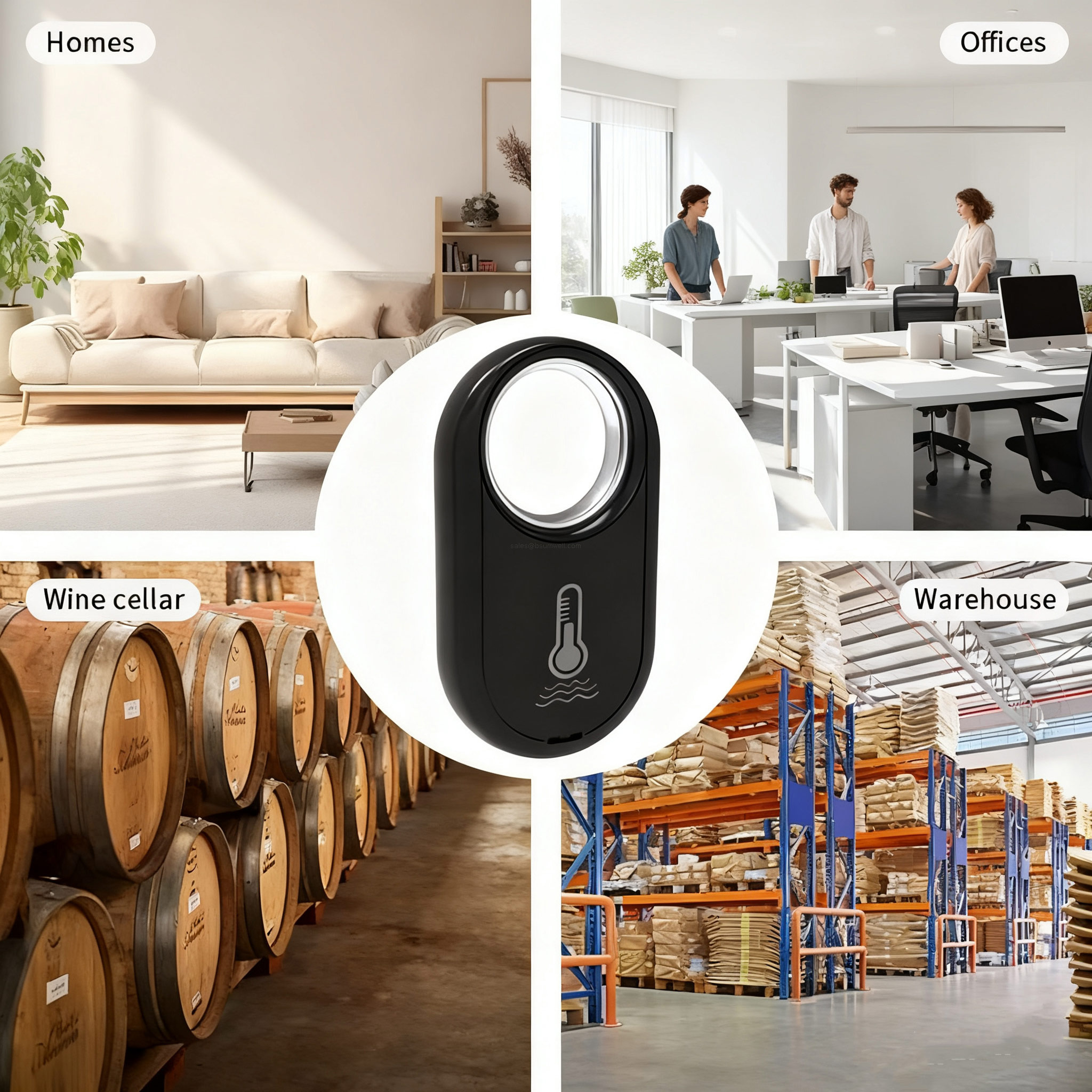 ±0.5°F precision temp humidity detector