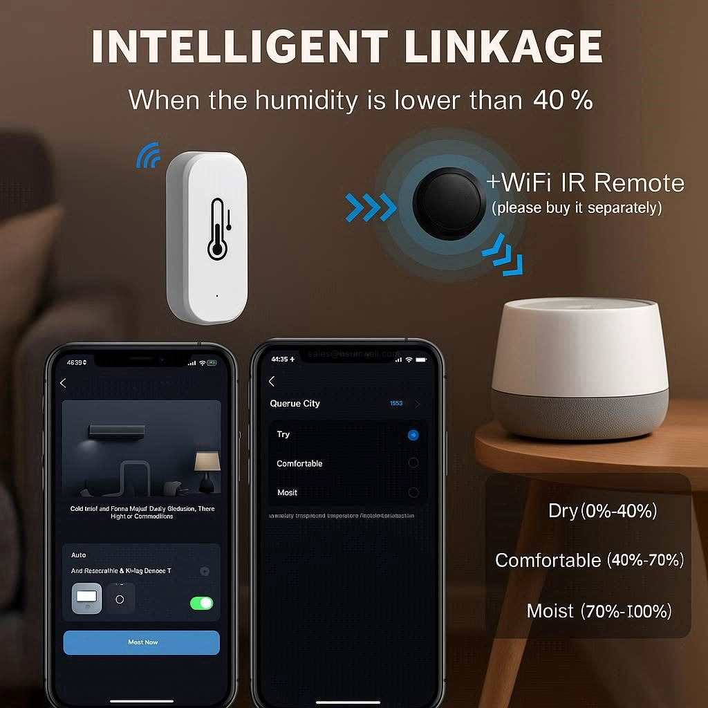 When the humidity is lower than 40 %