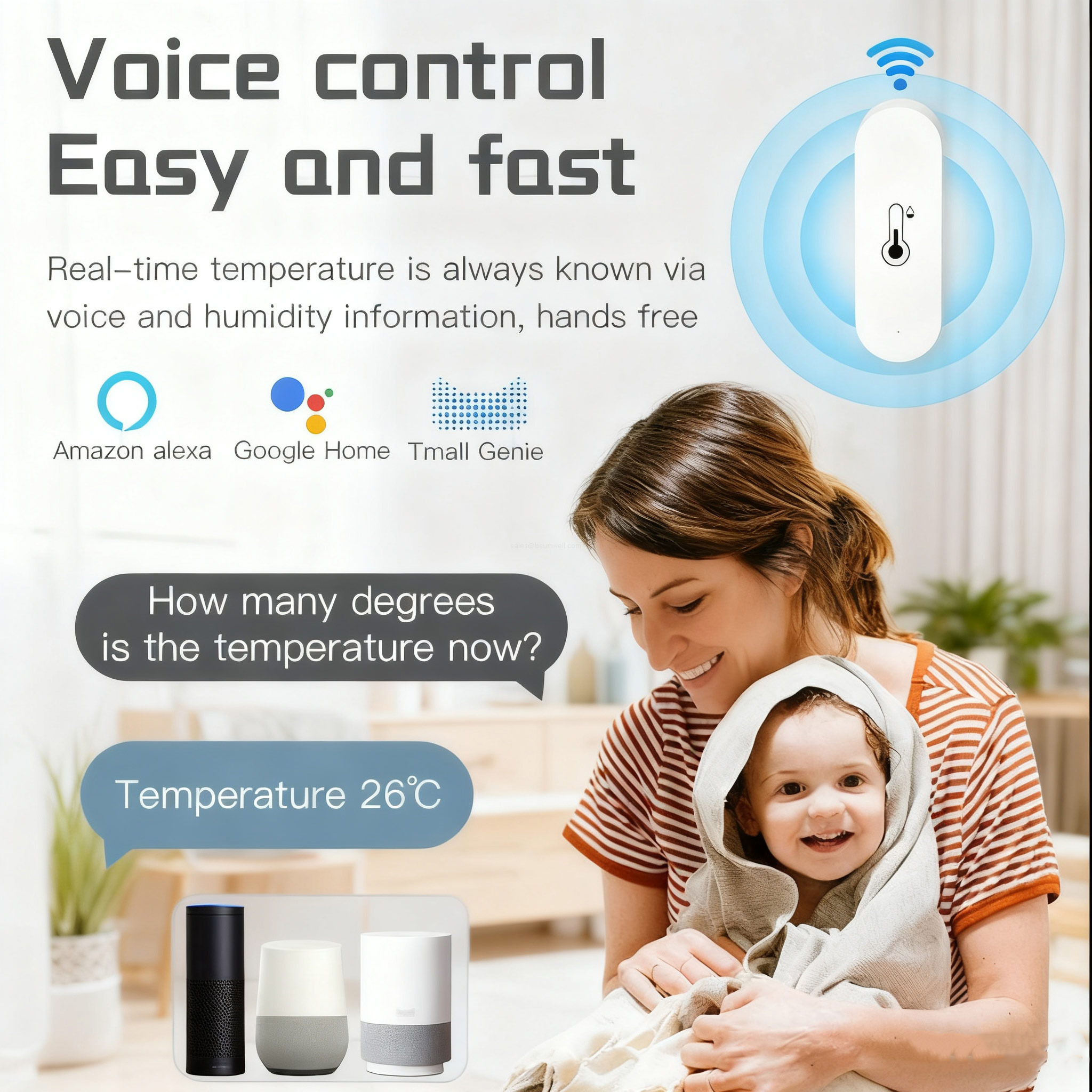 30-day data Tuya temp monitor