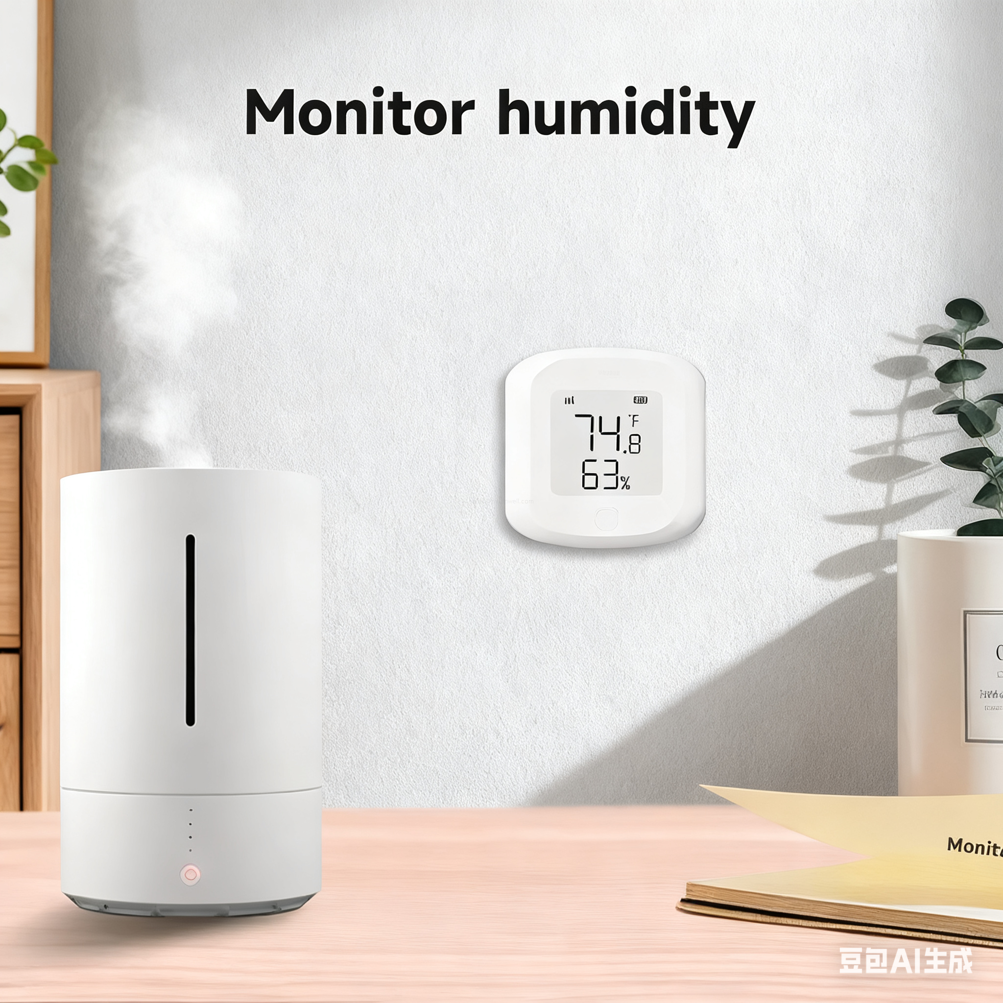 Tuya WiFi/ZigBee Smart Wireless Temperature & Humidity Sensor - Remote Monitor, Voice Control for Home/Industrial Use