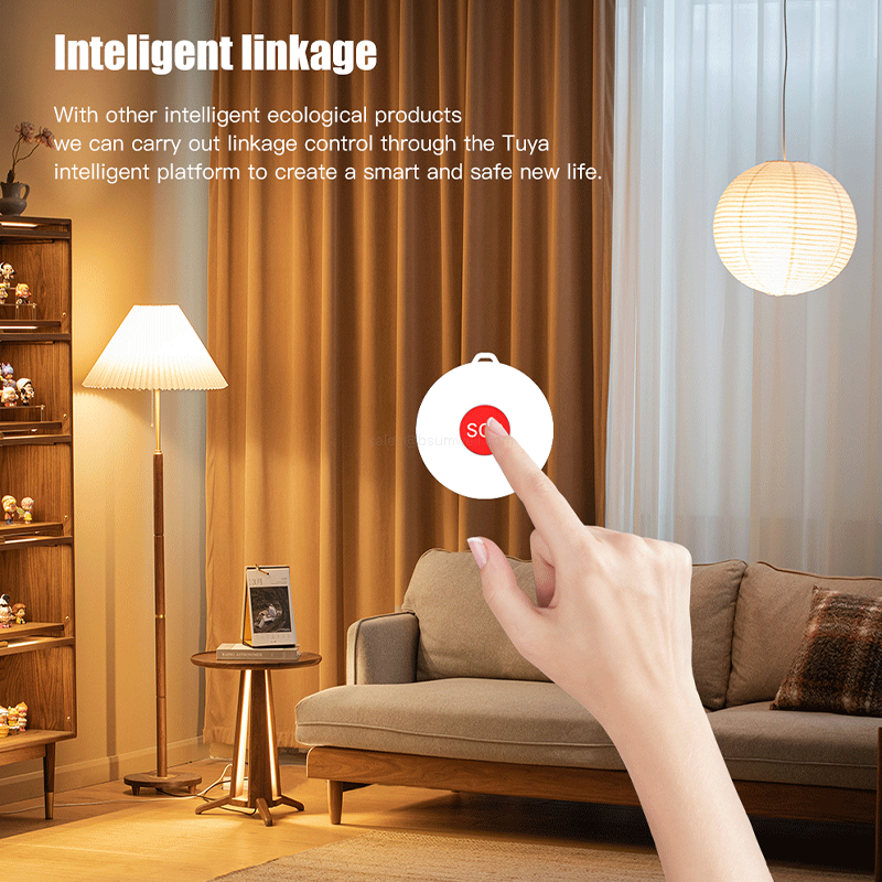 Zigbee Tuya SOS Alarm Wireless Emergency Alert Device