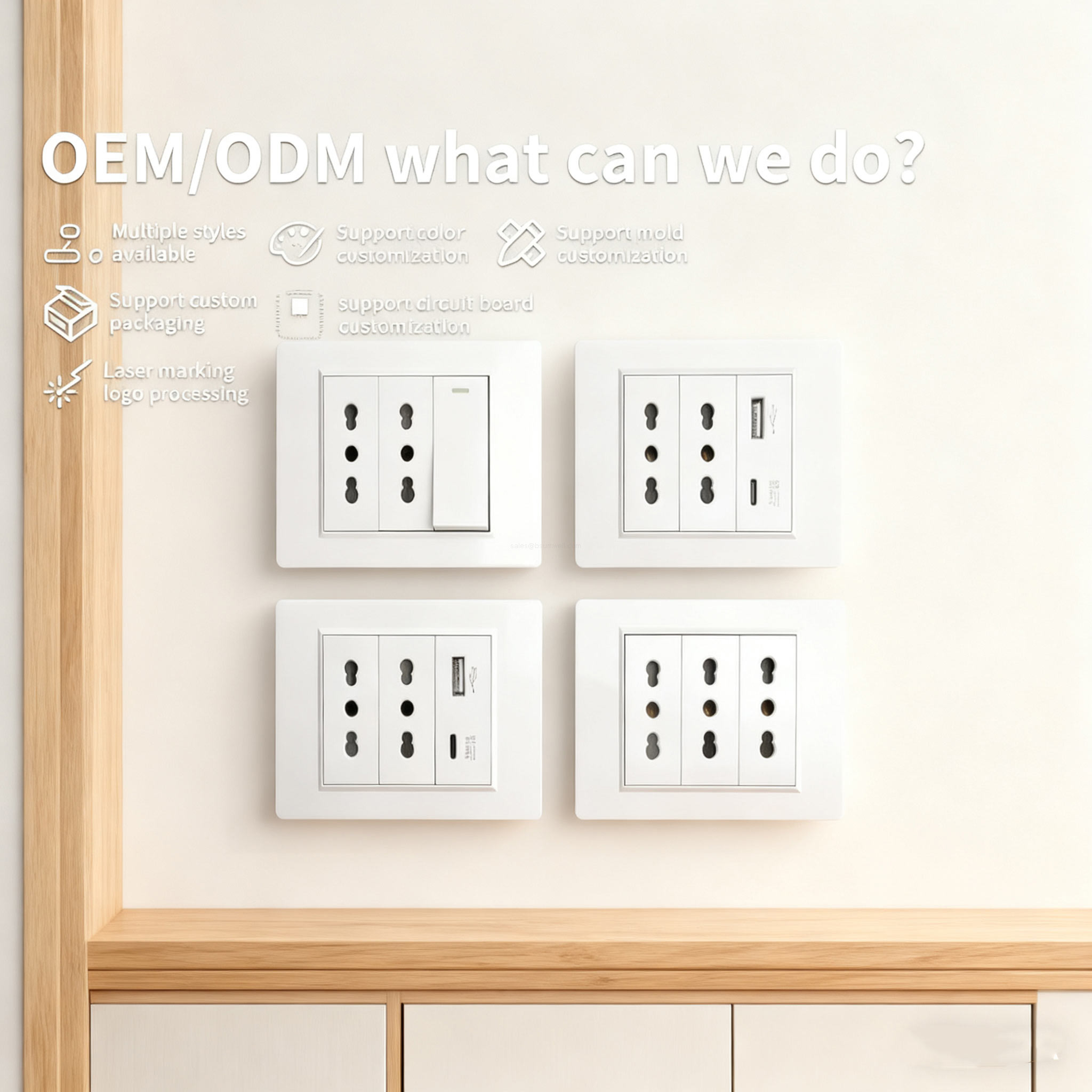 EU type c wall switch