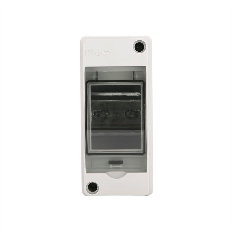  IP65 Plastic Enclosure Circuit Breaker Electrical Panel Box Surface Mount MCB Consumer Unit with Internal DIN Rail and Transparent Window