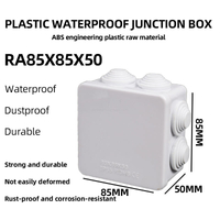 IP65 Waterproof Junction Box Outdoor ABS Plastic Electrical Enclosure CCTV Monitoring Power Cable Project Case 85x85x50mm