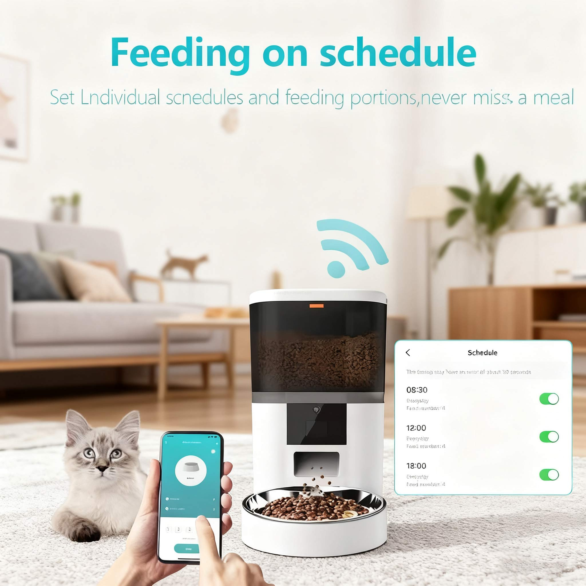 stackable pet food dispenser