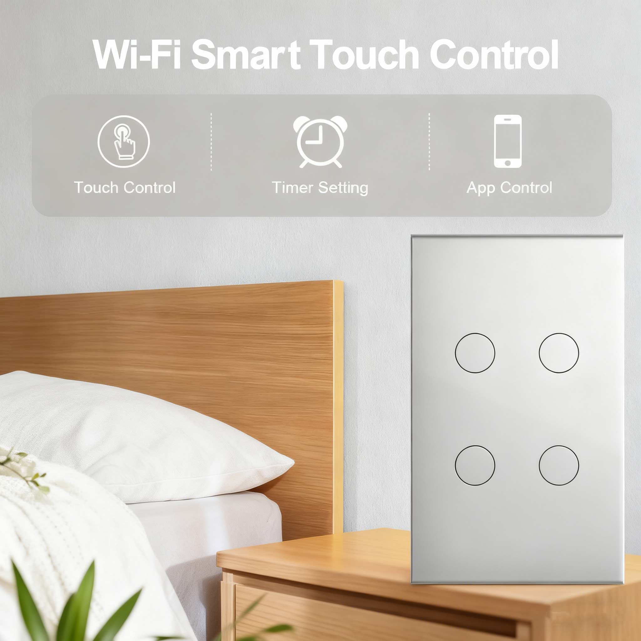 Tuya WiFi ZigBee Smart Touch Switch
