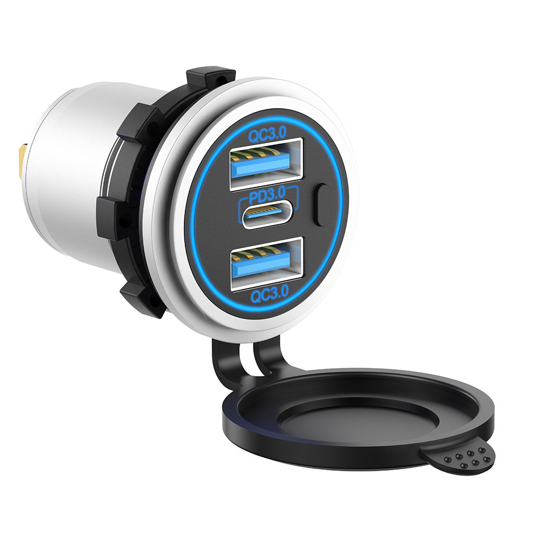 SKU-01-Silvery Housing Blue LED