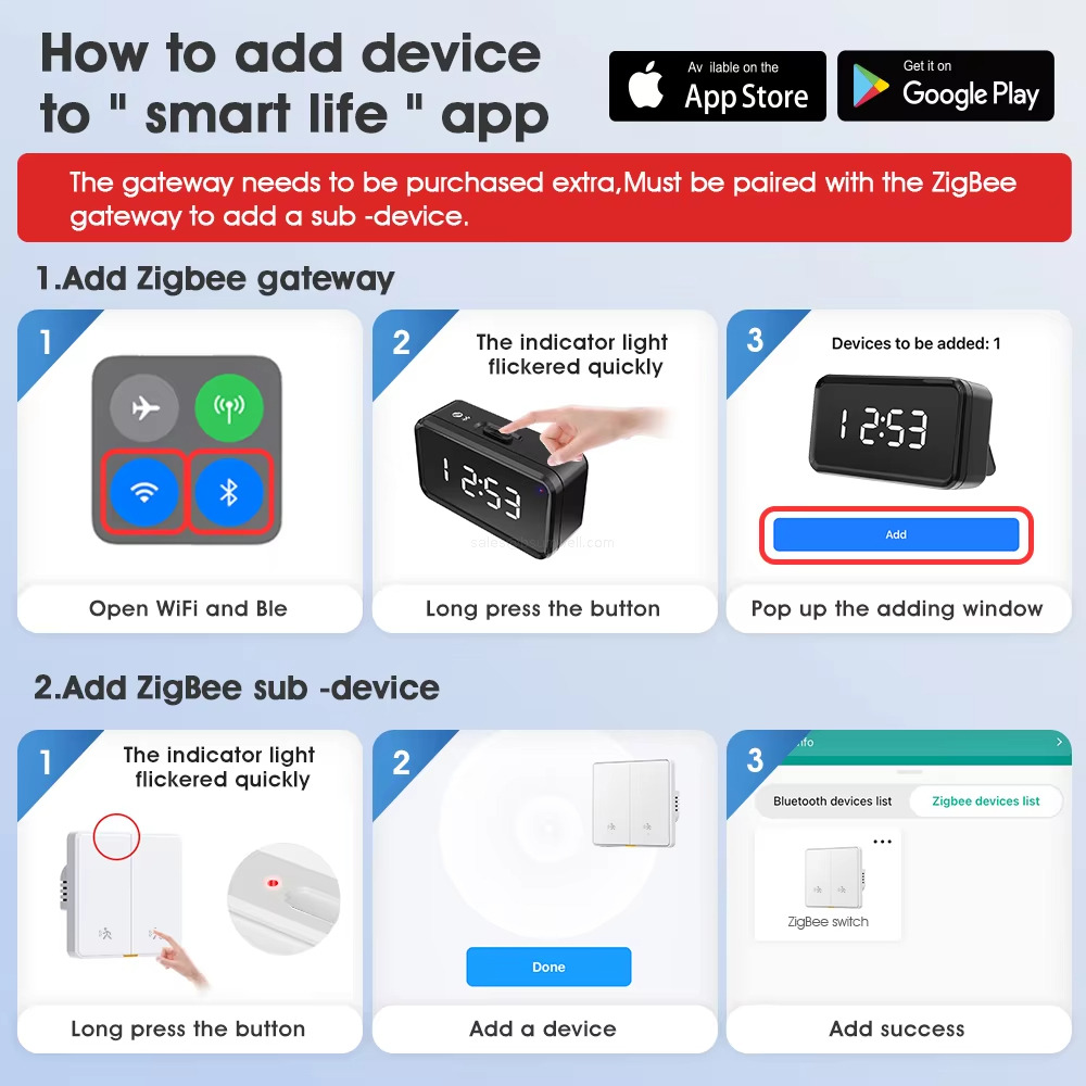 How to add device to " smart life "app