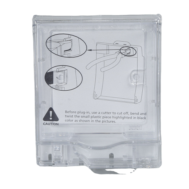 IP66 Waterproof Transparent Wall Switch Socket Cover Weatherproof Single Gang Outdoor Electrical Plug Protective Box for Bathroom and Outside Wall Siding