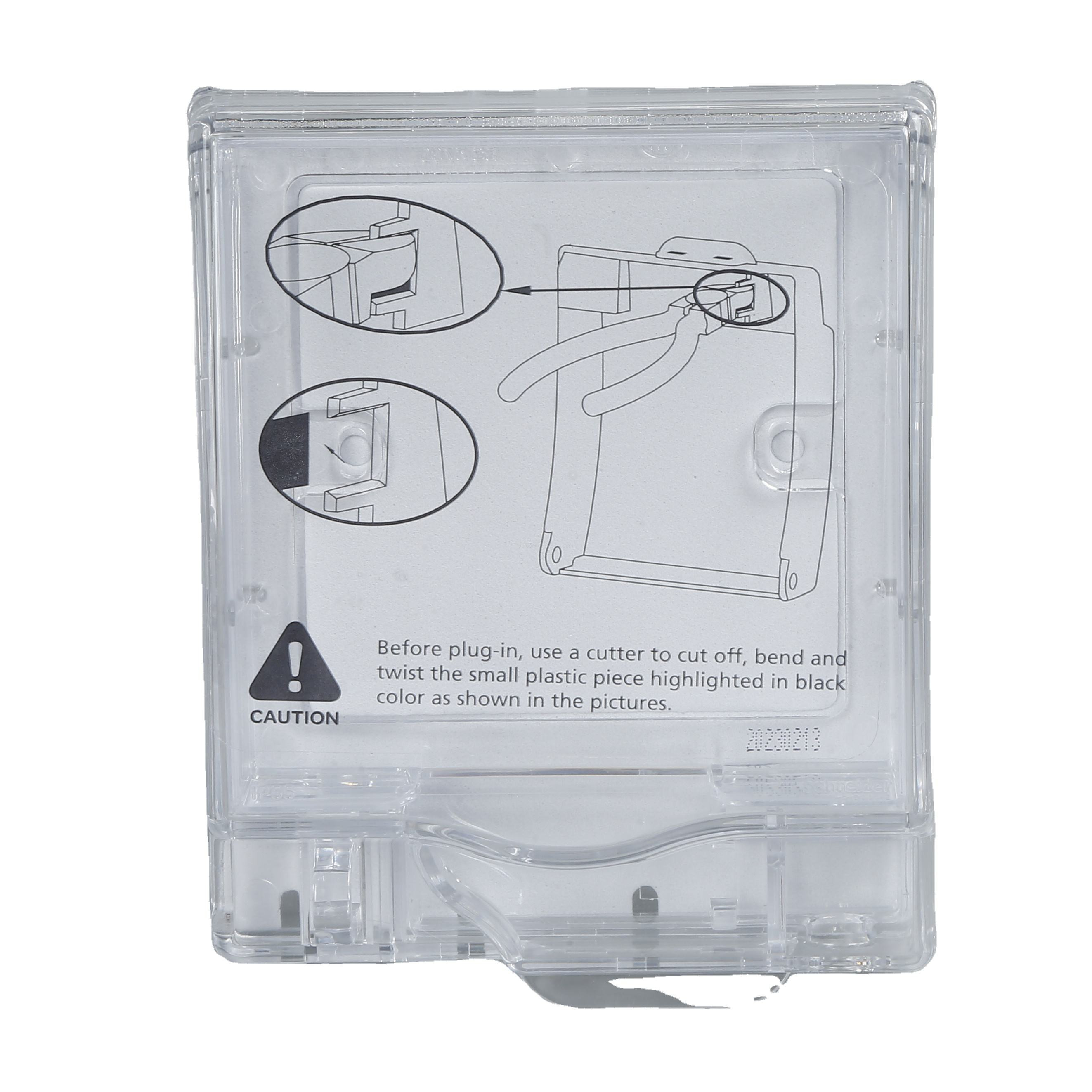 IP66 Waterproof Transparent Wall Switch Socket Cover Weatherproof Single Gang Outdoor Electrical Plug Protective Box for Bathroom and Outside Wall Siding
