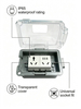 1 Gang Weatherproof In Use Outdoor Outlet Cover IP65 Universal Horizontal Vertical Siding Receptacle Protector Lockable Plug Box Enclosure