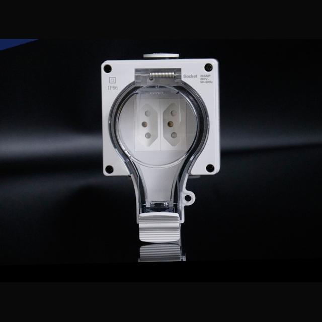 INMETRO approved IP66 socket​ 10A 250V residential power outlet