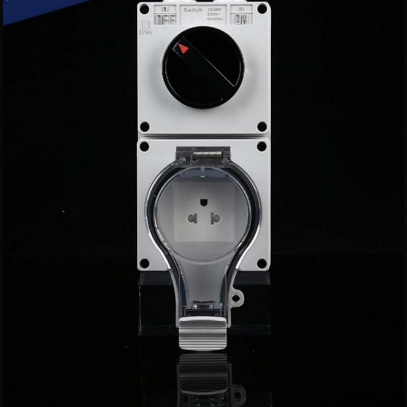 IP66 socket with on/off switch waterproof switch and socket