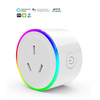 Tuya Wifi Smart Outlet Monitor 16A RGB Smart Plug AU Power Outlet Remote Control Timer Australian Smart plug
