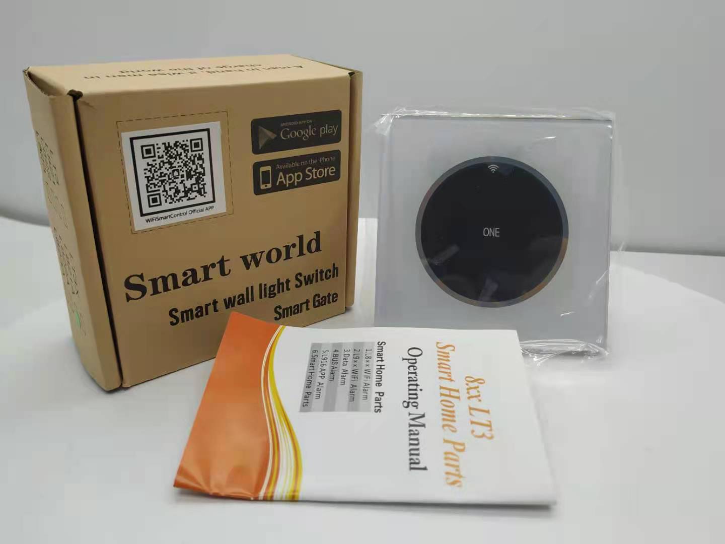 Tuya Smart Heater Water Boiler Wifi Switch 40A Glass Panel Smart Light Switch EU 86*86cm Wifi Boiler Switch