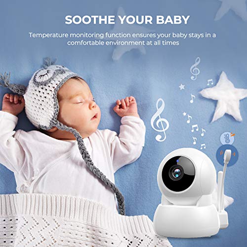 Wireless Digital Video Baby Monitor TFT LCD 2 Way Audio Talk Surveillance Security Camera Baby Sleeping Temperature Monitor