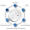 Tuya 16A 220V Wireless Smart Power Plug Energy Monitor Alexa Voice Control US Mini WiFi Smart Plug Socket