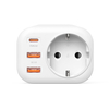 Quick Charging Type F Plug And Socket PD 20W EU Wall Socket Arrival 3 USB Outlet Extender Power Socket
